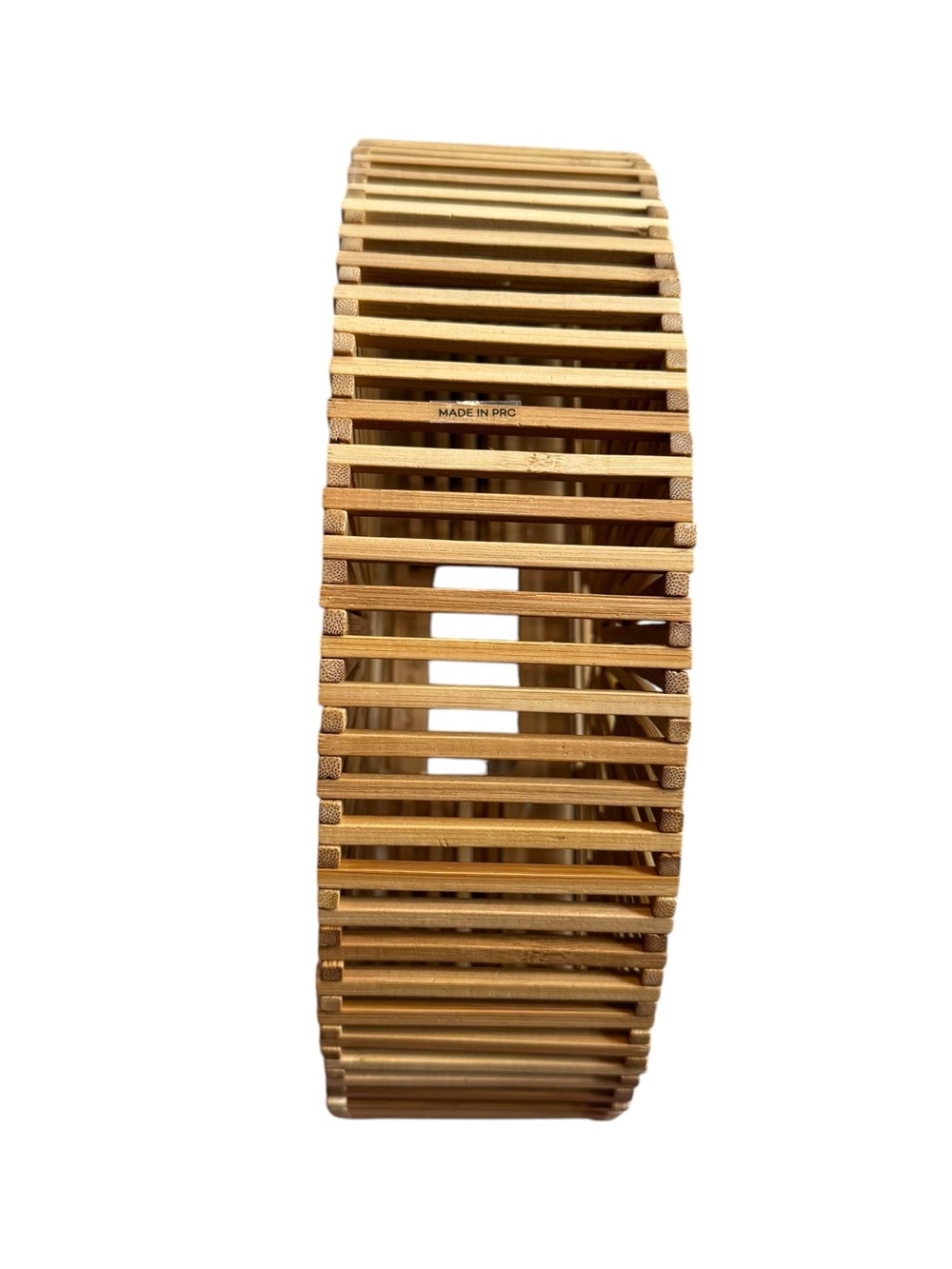 CULT GAIA Gaia’s Ark Small Top Handle Bag Bamboo Wood Bohemian Natural Tan BOX - Picture 6 of 8